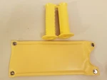 Nos Old School Bmx Grips And Gooseneck Stem Pad...yellow...bike..bicycle. Fixed Price $26.99.