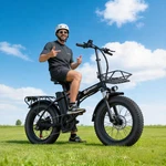 20" 750W 48V New Folding E-bike Fat Tire For Off-road. Fixed Price $389.00.