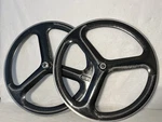 Hed 3 Carbon Trispoke Track Bike Wheelset Clincher 700C Fixed Gear Fixie Fgfs. Fixed Price $1299.99.