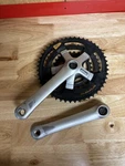 Shimano 200GS Bike Triple Crankset 170MM Arms 48/38/28T Biopace-sg FC-M202. Fixed Price $29.99.