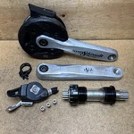 Truvativ Hammerschmidt Fr 175MM 2 Speed Crankset W/ Bottom Bracket & X9 Shifter. Fixed Price $295.00.