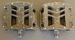 Vintage Mid School Haro Small Block Chevron HO-104 Platform Pedals 9/16" Black. Fixed Price $104.99.
