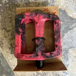 Odyssey Twisted Pro Pc Black Red Swirl Platform Pedals Bmx Mtb Authentic Bicycle. Fixed Price $23.00.