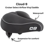 C9 CLOUD-9 Select Airflow Cruiser Suspension Spring Saddle Vinyl Steel Rails. Fixed Price $35.95.