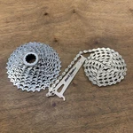 Shimano Xt CS-M750 11-32T 9 Speed Hyperglide Cassette W/ Chain. Fixed Price $32.99.