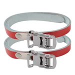 Pro+ Leather Toe Straps Mountain Bike M.t.b. Road, Fixie Bicycle Pedal Red. Fixed Price $14.99.