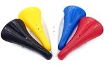 Old School Bmx Seat, Plastic, Velo, Authentic & New, Black, White, Red Blue. Fixed Price $33.84.