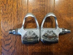 Wellgo R-3 Road Clipless Pedals 9/16" Silver Look Arc Cleat Compatible-nos-nib. Fixed Price $40.21.