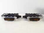 Pair Of Wellgo LU-982 Pedal Silver Black W/ Reflector (l/r), New. Fixed Price $69.99.