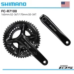 Shimano FC-R7100 170/165MM Crankset 2*12 Speed 50-34T 52-36T Hollowtech Ii-oe. Fixed Price $152.99.