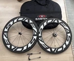 Easton EC90-TT Front & Rear Wheel Set Tubular S/ Sram OG-1090 Pro Travel Bag!. Fixed Price $699.99.