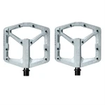 Pair Of Pedals Stamp Large Raw Silver V2 Crank Brothers Flat Bike. Fixed Price $75.10.