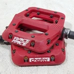 Race Face Chester Bicycle Pedals Red Platform Racing Composite 9/16 Light Weight. Fixed Price $20.00.
