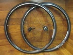 Velocity Aerohead Clincher Speed Cific 10 Campagnolo Triple Black Wheelset. Fixed Price $399.99.