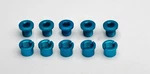 Vuelta Alloy Chainring Bolt Set 8MM Double Blue. Fixed Price $10.00.