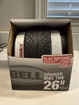 Bell Sports 26"X2" Cruiser Bike Tire With Flat Defense Anti-puncture Protection. Fixed Price $15.29.