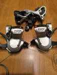 Shimano Deore Xt M760 3X9V Shift Controls + Post Derailleurs. Fixed Price $75.52.