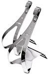 Classic Mks Chrome Steel Toe Clips Bike Medium/ Large/ X-large Pair Njs Approved. Fixed Price $19.92.