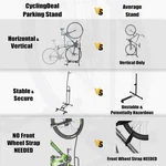 Upright Bike Stand Floor - Vertical & Horizontal Bicycle Storag.... Fixed Price $76.95.