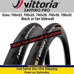 Vittoria Zaffiro Pro G2.0 700X23, 25, 28, 30, 32C Black Tan Folding Bike Tire. Fixed Price $34.99.