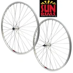 Sun CR-18 9X100 10X126 Qr 27 Inch Freewheel Silver Doublewall Bike Wheelset. Fixed Price $185.99.