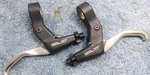 Used, Shimano Deore Xt BL-M739 Bicycle V-brake Levers Mtb, Black Retro 2-FINGER. Fixed Price $79.50.