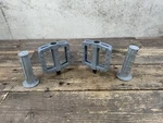 Cinema Bmx Pedals 9/16 Grey Including Grips Progrip. Fixed Price $39.00.