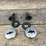Vintage Sugino Crank Arm Bolts Plastic Dust Caps Washers Pair 80S Bmx 3PC. Fixed Price $23.39.