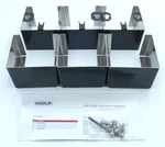 Wolf 821697 Stainless Steel Gas Range Front Leg Covers - Set Of 3 Open Box. Fixed Price $65.00.