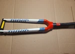 Niner Rdo Carbon Rigid Gravel Bike Fork, Tapered, Disc Brake, Qr, Red/white/blue. Fixed Price $250.00.
