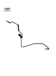Mercedes R230 Sl-class Genuine Passenger Right Front Hard Brake Line To Abs Pump. Fixed Price $44.99.