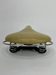 Vintage Persons Wide Saddle Brown Tan Spring Usa Cruiser Seat Crash Rail Troxel. Fixed Price $139.00.