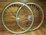 Vintage Araya VX-400 Shimano Exage Hubs 8 Sis Speed 700C Clincher Wheel Set. Fixed Price $279.99.