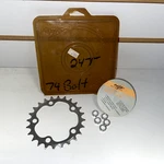 Vintage Onza Buzz Saw Chainring SS24T Tooth 74 Bcd Steel Triple Granny. Fixed Price $60.00.