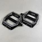 Bontrager Line Pro Flat Pedals, Aluminum, 9/16 Spindle, Black/ Silver, Trek. Fixed Price $79.99.