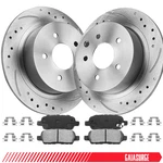 Rear Disc Slotted Brake Rotors Ceramic Pads Kits For Nissan Altima Sentra V6. Fixed Price $58.99.