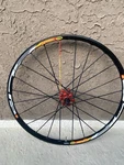 Front Red/black Mavic Crossmax Slr Ssc Tubeless 9X100MM Quick Release Disc Wheel. Fixed Price $160.00.