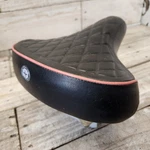 Black Pink Schwinn Stamped Beach Cruiser Saddle Chrome Springer Quilted. Fixed Price $29.97.