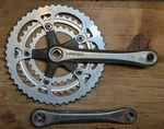 Vintage Sr Sakae 48/38/28T Triple 175MM Square Taper Crankset. Fixed Price $79.99.