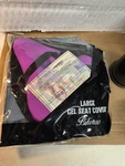 Bikeroo Polyester Padded Gel Seat Cover For Peloton, Adjustable - Purple. Fixed Price $7.99.