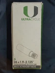 Ultracycle Thorn Resistant Bicycle Tube 26X1.9-2.125" Schrader Valve 48MM. Fixed Price $12.87.