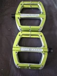 Spank Spoon Green Pedals For Bike Bicycle. Fixed Price $55.00.