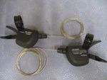 Bicycle Microshift 9 Speed Rear & 2 Front Pod Shifter Set - Black New. Fixed Price $25.00.