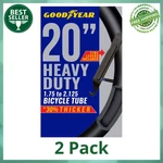 (2 Pack) Goodyear 20" X 1.75-2.125" Heavy Duty Bike Tube, Tire Levers Included. Fixed Price $19.88.