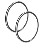 Pack Of 2 Chukker Velocity 700C Black 48. Fixed Price $243.09.