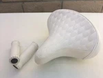 Beach Cruiser Bike Diamond Saddle Seat *white W/springs +grips Handlebar Comfort. Fixed Price $39.99.