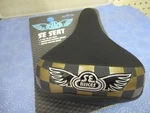 Se Racing Flyer Checkerboard Gold/black Padded Saddle With Rails - New. Fixed Price $40.00.