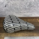 Mongoose Bmx Bicycle Saddle Seat Black All-over Logo Padded Old School Cut. Fixed Price $31.95.