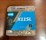 Kmc X11SL Gold 11-SPEED Road / Bike Chain Ti-n 118L Fits Campy Sram Shimano. Fixed Price $50.00.