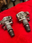 Shimano PD-M515 Clipless Pedals Mountain Bike Spd 9/16" Silver -vtg Discontinued. Fixed Price $19.00.